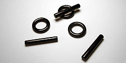 Black Onyx Gemstone Toggle Clasp