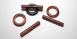 Red Chalcedony Gemstone Toggle