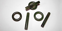 Jade Nephrite Gemstone Toggle Clasp