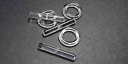 Clear Quartz Gemstone Toggle Clasp