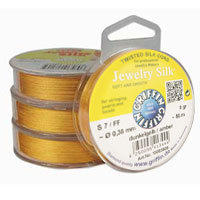 Griffin Jewelry Silk - 100%  Beading Silk on Spools