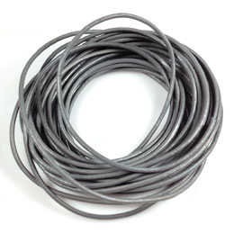 Grey Leather Cord for Jewelry