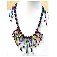 Dancing Skeleton with Calavera Skull Beads DIY Free Tutorial