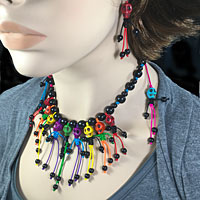 Dancing Skeleton with Calavera Skull Beads DIY Free Tutorial