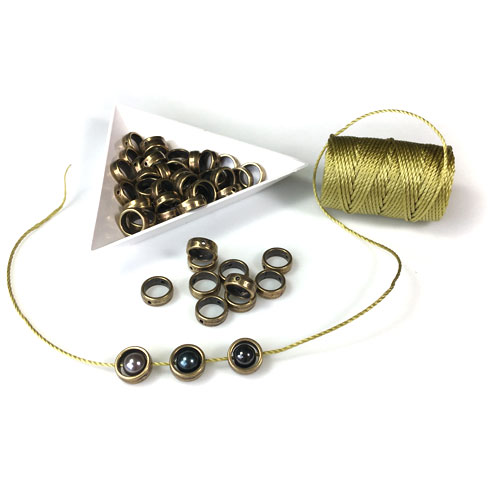 Halo Round Beads - Perfect Surrounds for 6mm Beads and for Square Knot Bracelet Designs