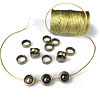 Halo Round Beads - Perfect Surrounds for 6mm Beads and for Square Knot Bracelet Designs