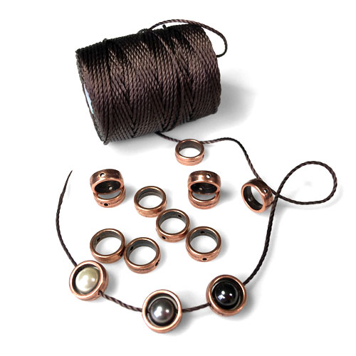 Halo Round Beads - Perfect Surrounds for 6mm Beads and for Square Knot Bracelet Designs