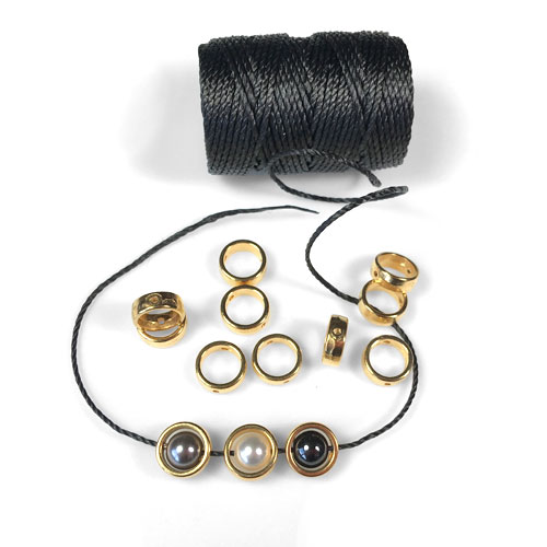 Halo Round Beads - Perfect Surrounds for 6mm Beads and for Square Knot Bracelet Designs