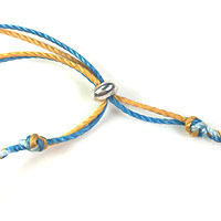 Smart Zamak Sliding Beads with silicone inserts for positioning or for sliding clasps