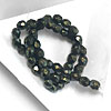 4mm Czech Fire Polished Beads for Crochet Bracelets with 100% Silk Tape