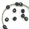 4mm Czech Fire Polished Beads for Crochet Bracelets with 100% Silk Tape