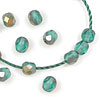 4mm Czech Fire Polished Beads for Bracelets with C-Lon Tex 400 Cord