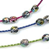 4mm Czech Fire Polished Beads for Bracelets with C-Lon Tex 400 Cord