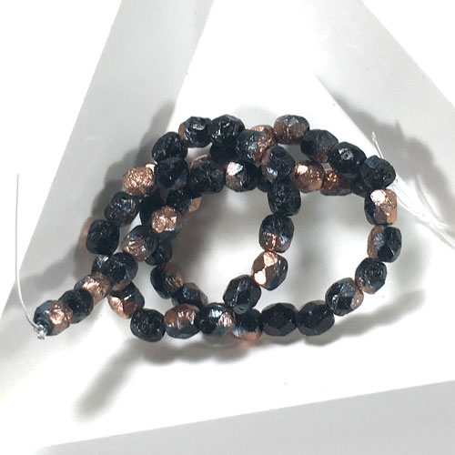 4mm Czech Fire Polished Beads for Bracelets with C-Lon Tex 400 Cord