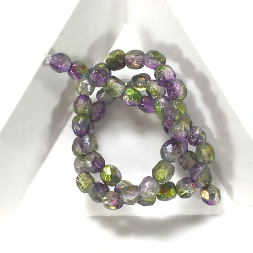 4mm Czech Fire Polished Beads for Bracelets with C-Lon Tex 400 Cord