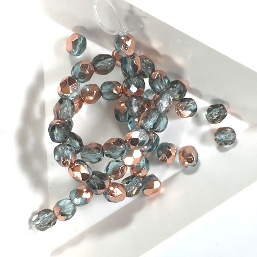 4mm Czech Fire Polished Beads for Bracelets with C-Lon Tex 400 Cord