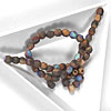 4mm Czech Fire Polished Beads for Bracelets with C-Lon Tex 400 Cord