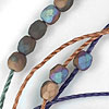 4mm Czech Fire Polished Beads for Bracelets with C-Lon Tex 400 Cord