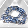 4mm Czech Fire Polished Beads for Bracelets with C-Lon Tex 400 Cord