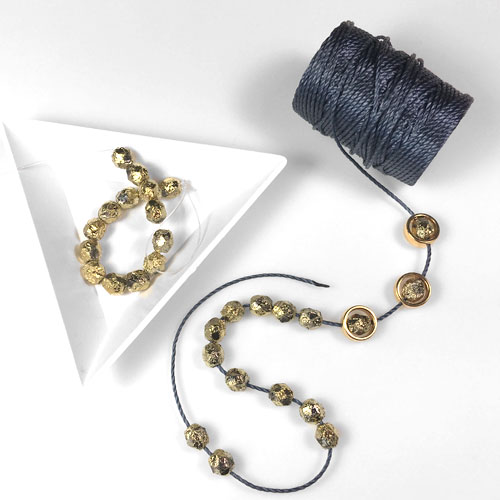6mm Czech Fire Polished Beads for Bracelets with C-Lon Tex 400 Cord
