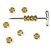 Smart Bead with Silicon Insert so they can be positioned or used a sliding closure over cord or thin leather