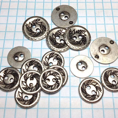 Metal Buttons with Holes for Jewelry