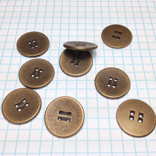 Metal Buttons with Holes for Jewelry