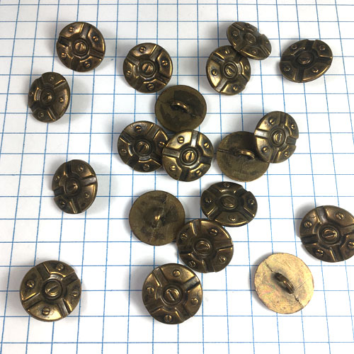 Brass Button with Screws for Jewelry