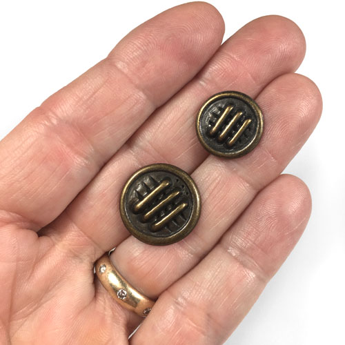 Metal Buttons for Jewelry