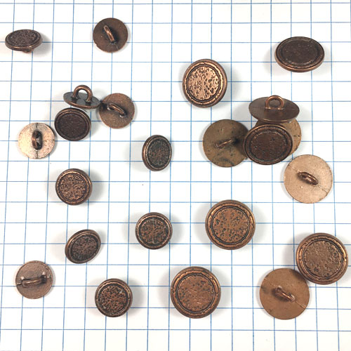 Maple Leaf Copper Button for Jewelry