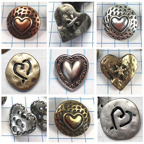 Heart Button for Valentine Day