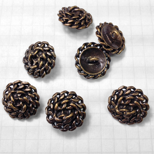 Brass Metal Buttons for Jewelry