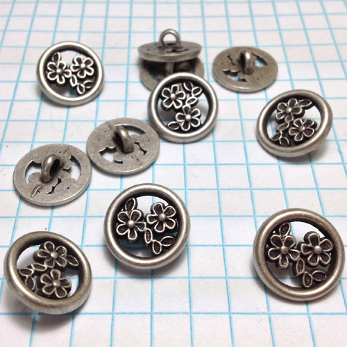 Metal Buttons for Jewelry