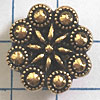 Gold Solitaire Buttons for Jewelry
