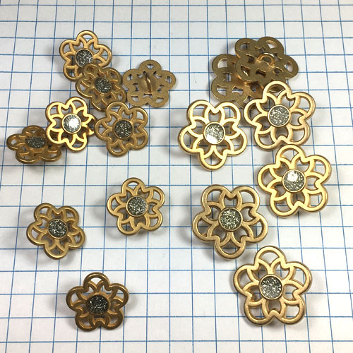 Metal Buttons for Jewelry