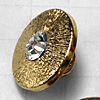 Gold Solitaire Buttons for Jewelry