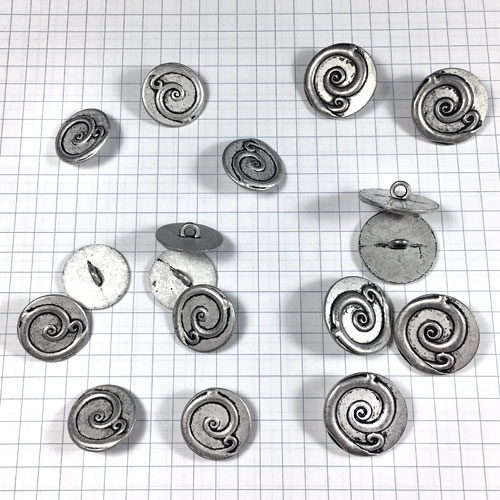 Metal Buttons for Jewelry