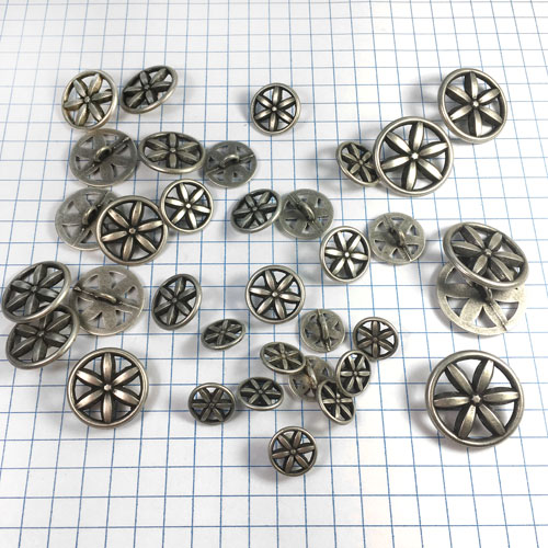 Metal Buttons for Jewelry