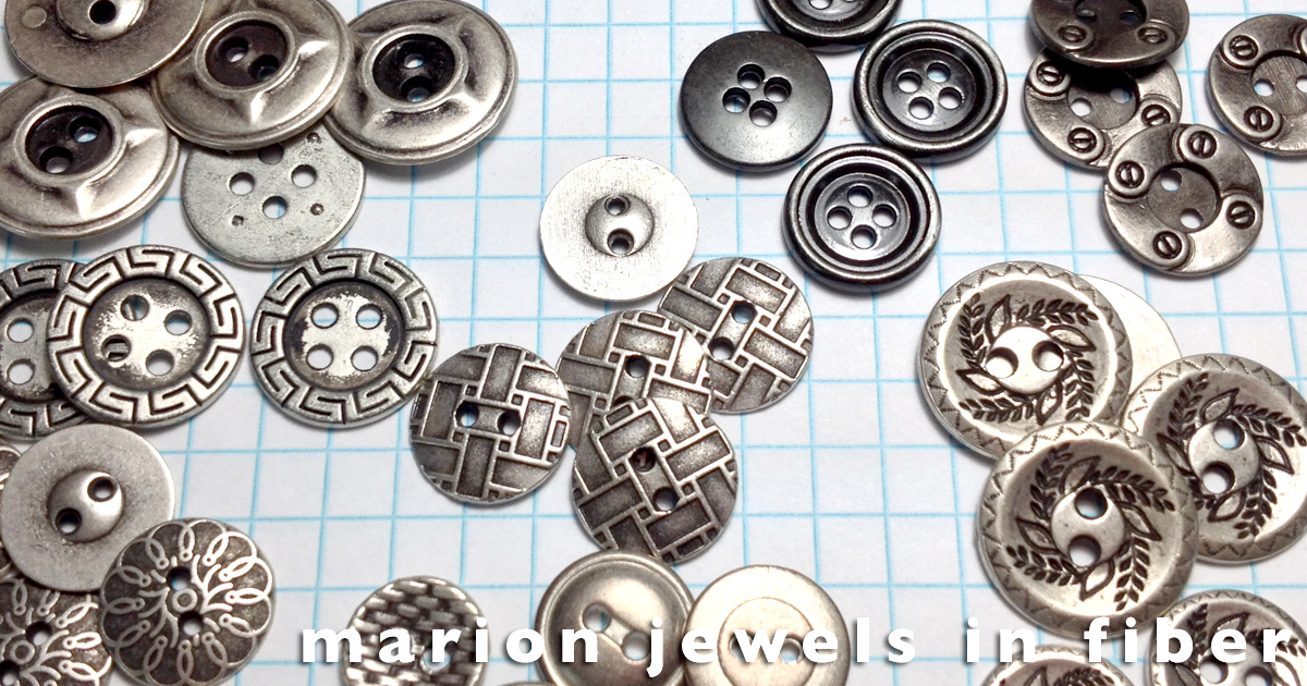 Metal Buttons Buttons with 1, 2, or 4 Holes