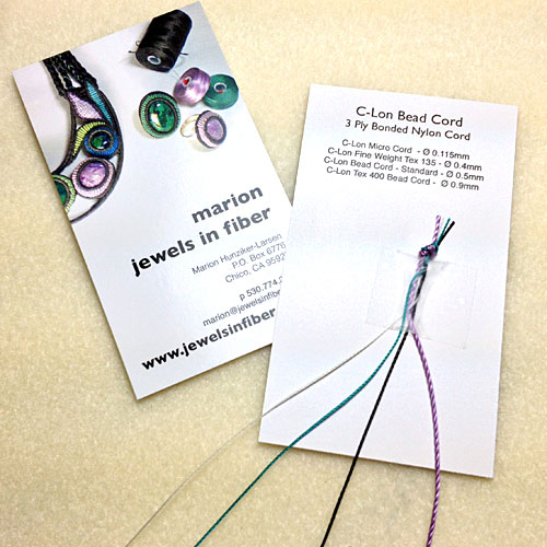 C-Lon Bead Cord Samples