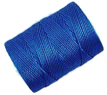 Caribbean Blue C-Lon Bead & Micro-Macrame Cord