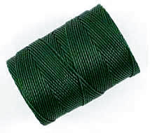Forest Green C-Lon Bead & Micro-Macrame Cord