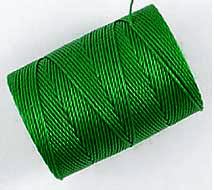 Green C-Lon Bead & Micro-Macrame Cord