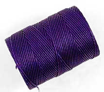 Purple C-Lon & Micro-Macrame Bead Cord