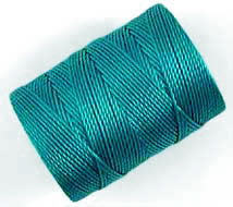 Teal C-Lon Bead & Micro-Macrame Cord