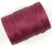 Wine C-Lon & Micro-Macrame Bead Cord