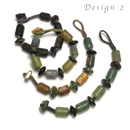 Crown Knotting & Fiber Endings Bracelet Kits - Design 2