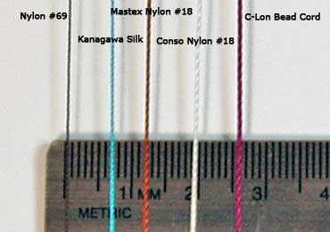 Griffin Silk Thread Size Chart