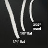 Latex-Free Premium Soft Polyester Nylon Blend Elastic Cord for Masks