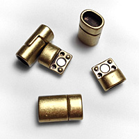 European Zamack Magnetic End Clasps for Kumihimo